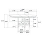 Lavon Espresso/Black 5-Piece Dining Set