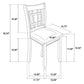 Lavon Espresso/Black 5-Piece Dining Set