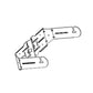 JBL MTC-25UB-1 U-Bracket Yoke for Control 25-1 (Black)