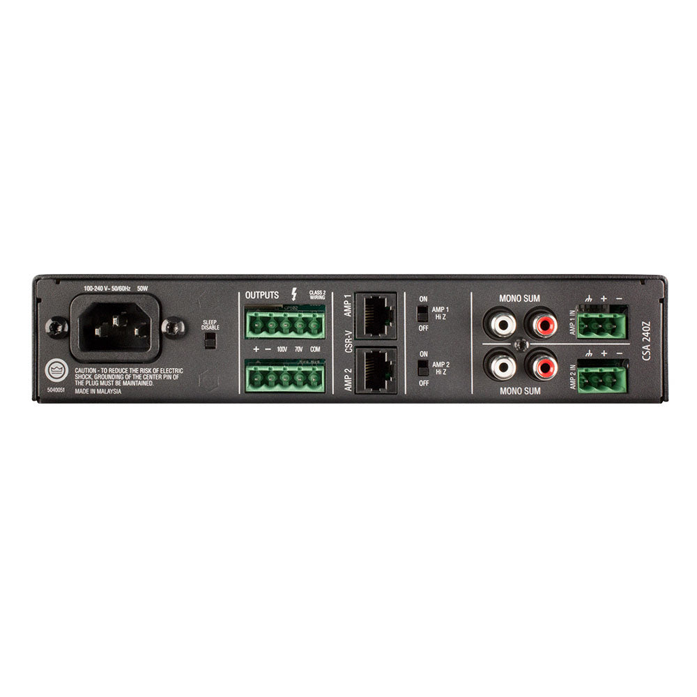 JBL CSA240Z Dual Channel 40W 70/100V Install Amplifier