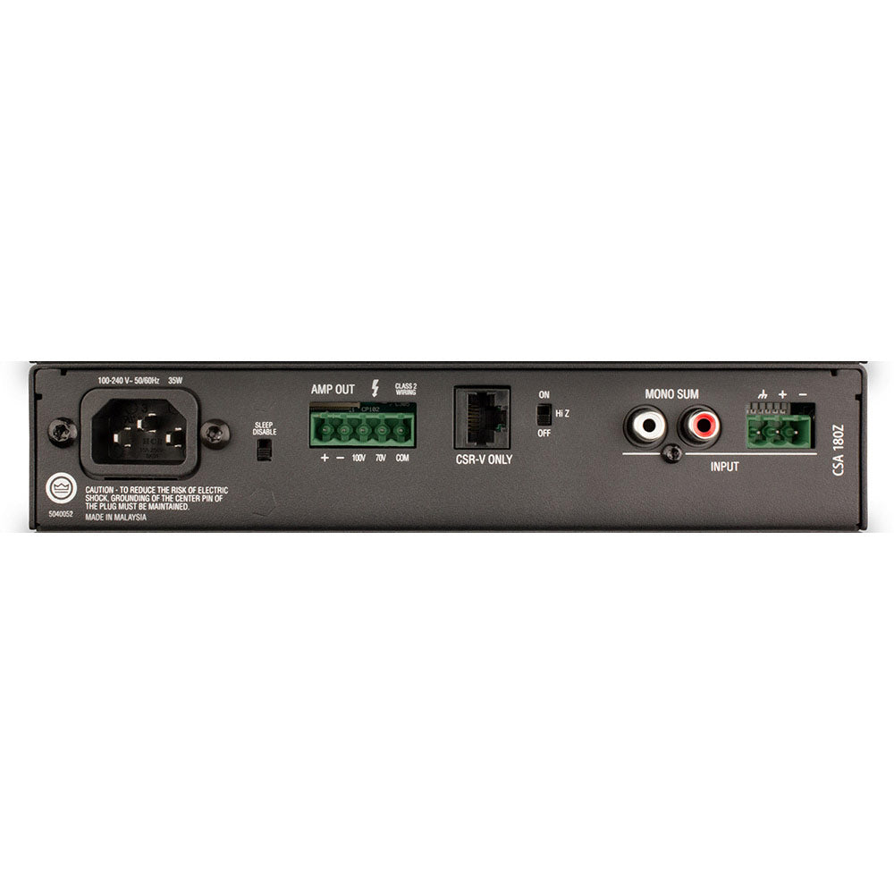 JBL CSA180Z Single Channel 80W 70/100V Install Amplifier