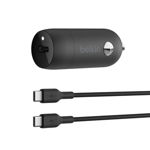 Belkin 30W USB-C Power Delivery PPS Car Charger  + C-C Cable