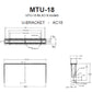JBL MTU-18 U Bracket Mount for AC18 (Black)