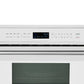 FORNO Espresso Oliena 30" 1.6 cu. ft. Built-In Microwave Oven in White with Silver Handles, FMWDR3093-30WHT