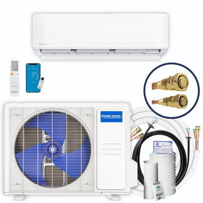 MRCOOL DIY 18K BTU Ductless Mini Split Heat Pump Complete System, Energy Star, 4th Gen, DIY-18-HP-WM-230C25