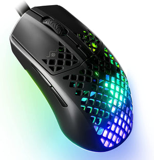 SteelSeries Aerox 3 2022 Wired Optical Gaming Mouse - Onyx Black (Pre-Owned) - Techable