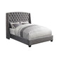 Pissarro Full Tufted Upholstered Bed Gray
