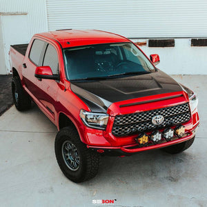 Seibon OEM-Style Carbon Fiber Hood  - 2014-2021 Toyota Tundra (HD14TYTU-OE)