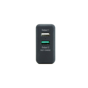 Dual USB Wall Charger (5V/2.4A) with soft touch