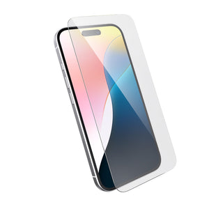 Three-quarter angled view device with screen protector hovering above screen#color_clear