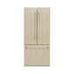 ZLINE Autograph Edition 36 in. 19.6 cu. ft. Panel Ready French Door Built-In Bottom Freezer Refrigerator with Water Dispenser and Ice Maker with Polished Gold Accents (RBIVZ-36-G)
