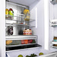 ZLINE Autograph Edition 36 in. 19.6 cu. ft. French Door Built-In Bottom Freezer Refrigerator with Water Dispenser and Ice Maker in Stainless Steel with Matte Black Accents (RBIVZ-304-36-MB)