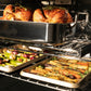 ZLINE Autograph Edition 30 in. Professional True Convection Single Wall Oven with Air Fry and Self Clean in DuraSnow® Stainless Steel with Champagne Bronze Handle (WASSZ-30-CB)