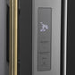 ZLINE Autograph Edition 36 in. 28.9 cu. ft. Standard-Depth French Door External Water Dispenser Refrigerator with Dual Ice Maker in Fingerprint-Resistant Stainless Steel and Polished Gold Traditional Handles (RSMZ-W-36-G)