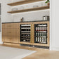 ZLINE Autograph Edition 24 in. Touchstone 151 Can Beverage Fridge With Panel Ready Glass Door And Polished Gold Handle (RBSPOZ-24-G)