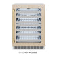 ZLINE Autograph Edition 24 in. Touchstone Dual Zone 44 Bottle Wine Cooler With Panel Ready Glass Door And Champagne Bronze Handle (RWDPOZ-24-CB)