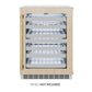 ZLINE Autograph Edition 24 in. Touchstone Dual Zone 44 Bottle Wine Cooler With Panel Ready Glass Door And Polished Gold Handle (RWDPOZ-24-G)