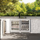ZLINE Autograph Edition 24 in. Touchstone Dual Zone 44 Bottle Wine Cooler With White Matte Glass Door And Matte Black Handle (RWDOZ-WM-24-MB)