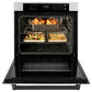 ZLINE Autograph Edition 30 in. Professional True Convection Single Wall Oven with Air Fry and Self Clean in Stainless Steel with Matte Black Handle (WASZ-30-MB)