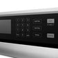 ZLINE Autograph Edition 30 in. Professional True Convection Single Wall Oven with Air Fry and Self Clean in Stainless Steel with White Matte Door and Matte Black Handle (WASZ-WM-30-MB)