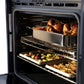 ZLINE Autograph Edition 30 in. Professional True Convection Double Wall Oven with Air Fry and Self Clean in Stainless Steel with White Matte Doors and Polished Gold Handles (WADZ-WM-30-G)