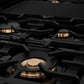 ZLINE 48 in. Legacy Gas Rangetop with 7 Burners and Porcelain Cooktop in Black Stainless Steel (RTB-48)