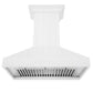 ZLINE 30 in. Wooden Wall Mount Range Hood in Shiplap Bright White Finish (KPWW-30)