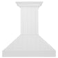 ZLINE 36 in. Wooden Wall Mount Range Hood in Shiplap Bright White Finish (KPWW-36)