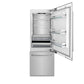 ZLINE 30 in. 16.1 cu. ft. Built-In Bottom Freezer Refrigerator with Water Dispenser and Ice Maker in DuraSnow® Stainless Steel (RBIV-SN-30)