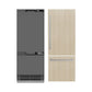 ZLINE 30 in. 16.1 cu. ft. Panel Ready Built-In Bottom Freezer Refrigerator with Water Dispenser and Ice Maker with Graphite Gray Interior (GRBIV-30)
