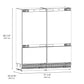 ZLINE 72 in. 39.6 cu. ft. Panel Ready French Door Built-In Bottom Freezer Refrigerator with Water Dispensers and Ice Makers (RBIT-72)