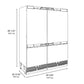 ZLINE 60 in. 32.2 cu. ft. Panel Ready French Door Built-In Bottom Freezer Refrigerator with Water Dispensers and Ice Makers (RBIV-60)
