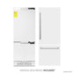 ZLINE 30 in. 16.1 cu. ft. Built-In Bottom Freezer Refrigerator with Water Dispenser and Ice Maker in White Matte (RBIV-WM-30)