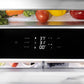 ZLINE Autograph Edition 36 in. 19.6 cu. ft. French Door Built-In Bottom Freezer Refrigerator with Water Dispenser and Ice Maker in White Matte with Matte Black Accents (RBIVZ-WM-36-MB)