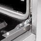 ZLINE 48 in. 6.7 cu. ft. Classic Double Oven Dual Fuel Range with 8 Burner Gas Cooktop in DuraSnow® Stainless Steel with White Matte Doors (CDRS-WM-48)