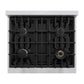 ZLINE 30 in. 4.2 cu. ft. Classic Dual Fuel Range with 4 Burner Gas Cooktop and Electric Convection Oven in Stainless Steel (CDR30)