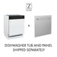 ZLINE Autograph Edition 24 in. 3rd Rack Top Control Tall Tub Dishwasher in Fingerprint Resistant Stainless Steel with Polished Gold Accent Handle, 51dBa (DWVZ-SN-24-G)