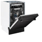 ZLINE 18 in. Tallac Series 3rd Rack Top Control Dishwasher with a Stainless Steel Tub with Black Stainless Panel, 51dBa (DWV-BS-18)