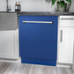 ZLINE 24 in. Tallac Series 3rd Rack Dishwasher with Blue Matte Panel and Traditional Handle, 51dBa (DWV-BM-24)