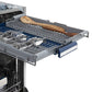 ZLINE 24 in. Tallac Series 3rd Rack Dishwasher with Blue Matte Panel and Traditional Handle, 51dBa (DWV-BM-24)