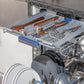 ZLINE 24 in. Tallac Series 3rd Rack Dishwasher with Blue Matte Panel and Traditional Handle, 51dBa (DWV-BM-24)