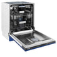 ZLINE 24 in. Tallac Series 3rd Rack Dishwasher with Blue Matte Panel and Traditional Handle, 51dBa (DWV-BM-24)