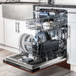 ZLINE 24 in. Tallac Series 3rd Rack Dishwasher with Hand-Hammered Copper Panel and Traditional Handle, 51dBa (DWV-HH-24)