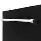 ZLINE 24 in. Tallac Series 3rd Rack Dishwasher with Black Matte Panel and Traditional Handle, 51dBa (DWV-BLM-24)