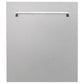 ZLINE 48 in. Kitchen Package with DuraSnow® Stainless Dual Fuel Range, Ducted Vent Range Hood and Tall Tub Dishwasher (3KP-RASRH48-DWV)