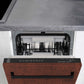 ZLINE 18 in. Tallac Series 3rd Rack Top Control Dishwasher with a Stainless Steel Tub with Hand-Hammered Copper Panel, 51dBa (DWV-HH-18)