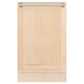 ZLINE 18 in. Tallac Series 3rd Rack Top Control Dishwasher with Unfinished Wood Panel, 51dBa (DWV-UF-18)