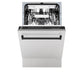 ZLINE Autograph Edition 18 in. Compact 3rd Rack Top Control Dishwasher in Fingerprint Resistant Stainless Steel with Matte Black Accent Handle, 51dBa (DWVZ-SN-18-MB)