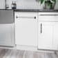 ZLINE 18 in. Tallac Series 3rd Rack Top Control Dishwasher with White Matte Panel, 51dBa (DWV-WM-18)