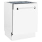 ZLINE 24 in. Tallac Series 3rd Rack Dishwasher with White Matte Panel and Traditional Handle, 51dBa (DWV-WM-24)